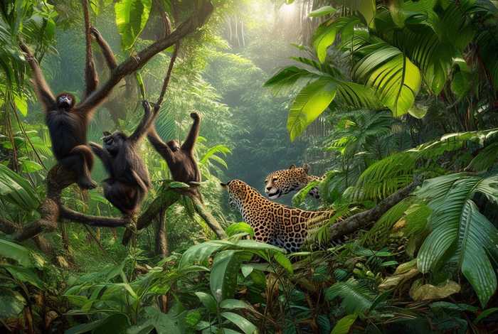 生活在热带雨林的动物；生活在热带雨林的动物的特征