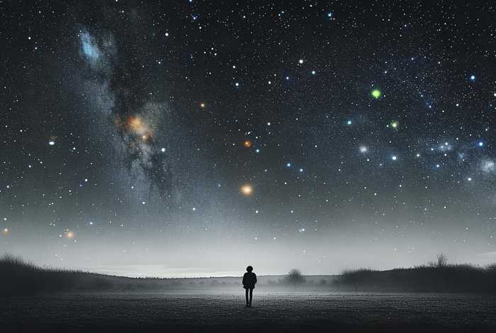 生活在别处的荒诞旅人,打开了一夜空的星星（生活在荒诞之中）