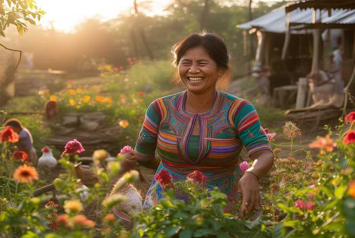 农村妇女的生活丰富多彩，农村妇女的生活丰富多彩图片