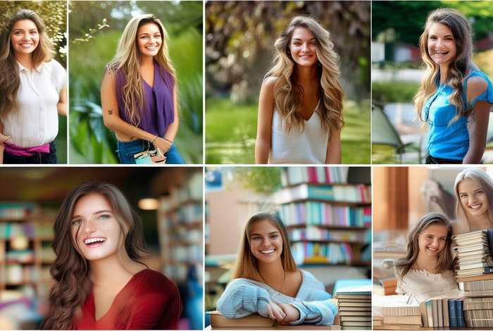 女大校花生活照，女大校花生活照片大全