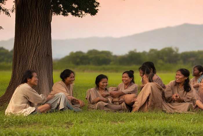 农村妇女闲聊图片（农村妇女闲聊图片高清）