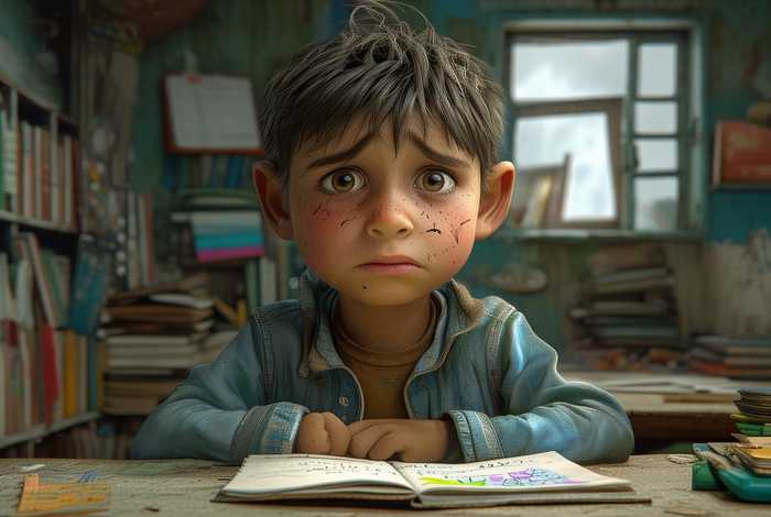 生活很苦的小学生；生活很苦的小学生图片