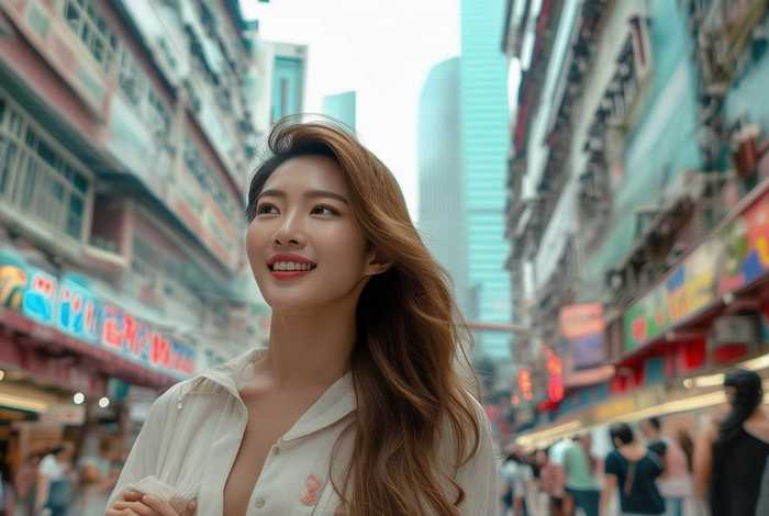 容儿香港生活照；香港演员容祖儿