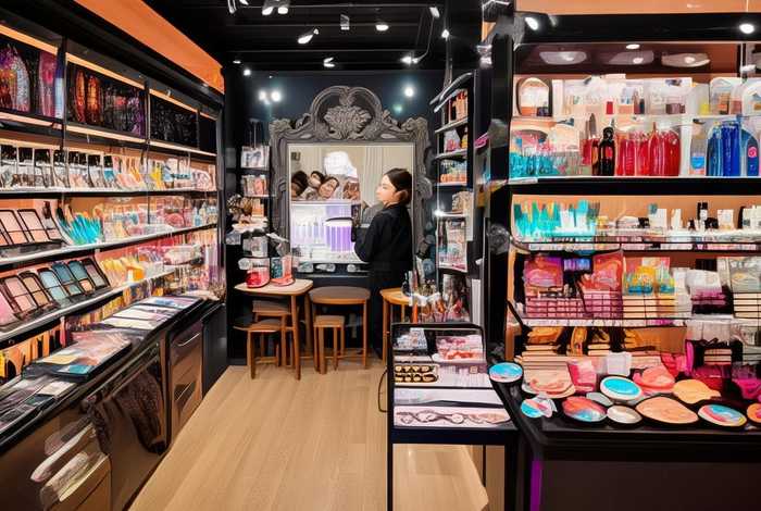 美妆生活馆喷绘布画面，美容化妆生活馆里面有什么