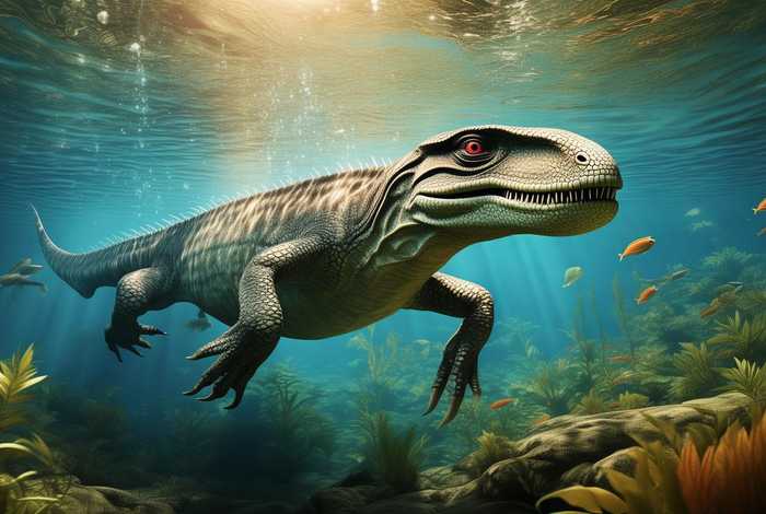 生活在水中恐龙种类图片，生活在水中的恐龙图片