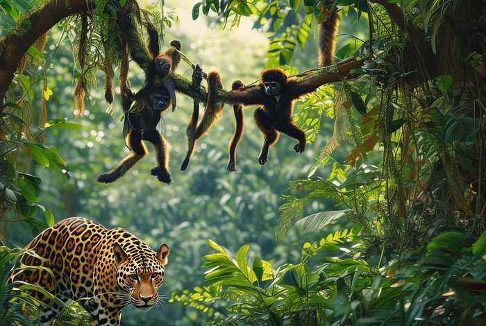 生活在热带雨林的动物；生活在热带雨林的动物的特征