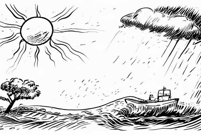 气象对生活的影响 气象对生活的影响简笔画