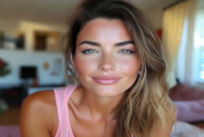 日常生活带彩妆照片 - 日常生活妆容图片