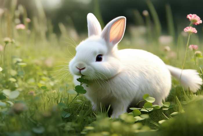 描写兔子习性的一段话 - 描写兔子的一段话.要有2个特点