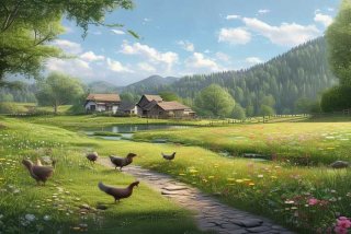 农村生活图景图片、农村生活图景图片高清