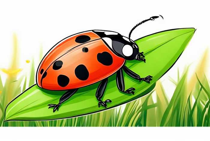 七星瓢虫的特点和生活特征图片 - 七星瓢虫的特点和生活特征图片简笔画