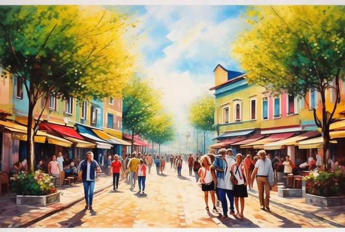 生活景观的画，生活景观的画怎么画