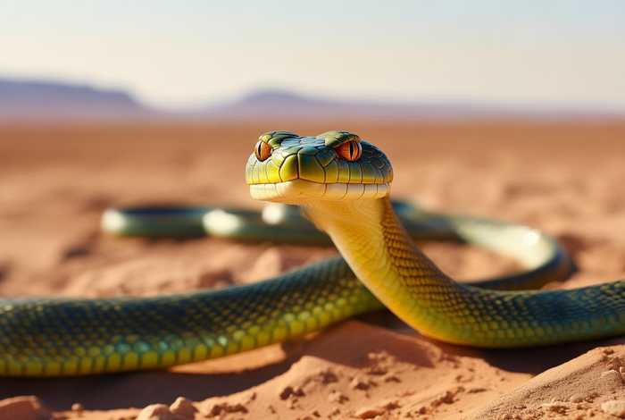 生活在沙漠的蛇 - 生活在沙漠的蛇图片