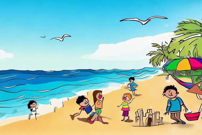 暑假生活手绘画（暑假生活手绘画图片）