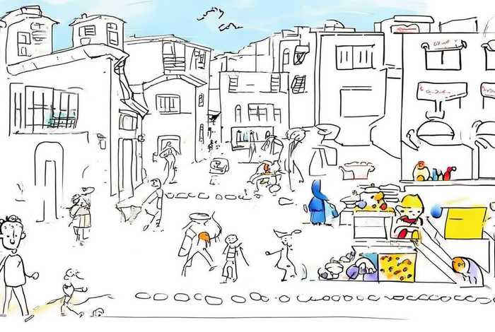 生活景象简笔图片 - 生活景象简笔图片大全