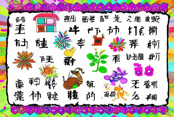 生活中的汉字手抄报小学 - 生活中的汉字手抄报小学三年级