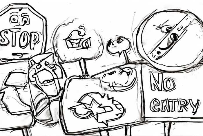 生活中的常见标志照片图片，生活中的常见标志照片图片简笔画