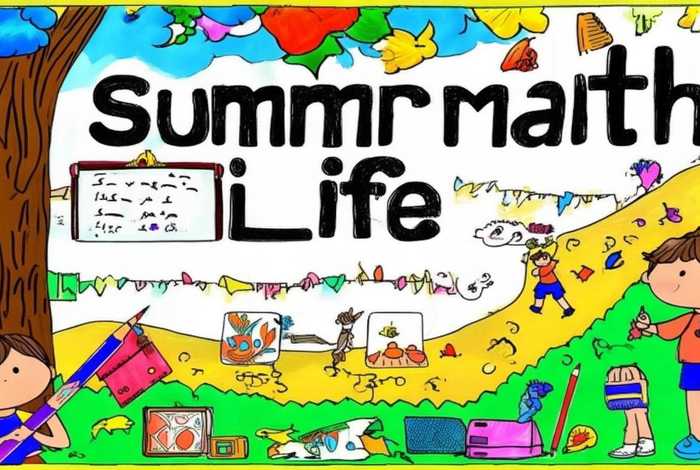 三年级数学暑假生活手抄报（三年级数学暑假生活手抄报怎么画）