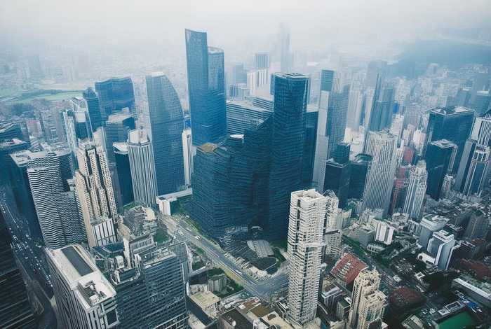 浦东夜景俯瞰图；浦东夜景俯瞰图高清