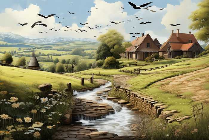 描写乡村生活的四字词语有哪些、描写乡村生活的四字词语有哪些？