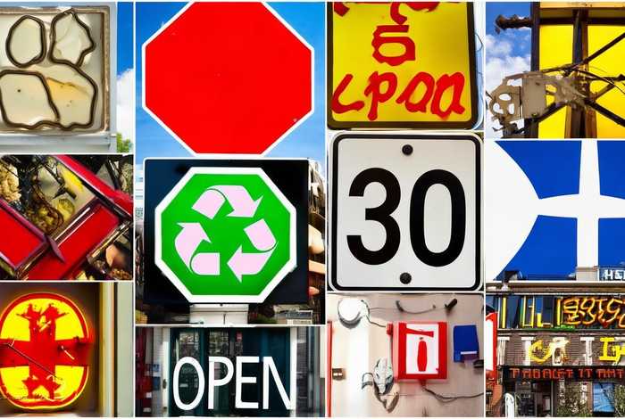 生活中有哪些标志；生活中有哪些标志牌图片