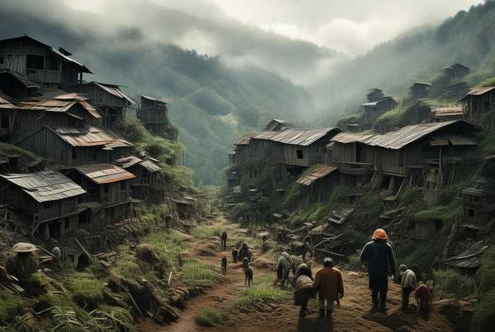 贫困山区生活照、贫困山区生活照片