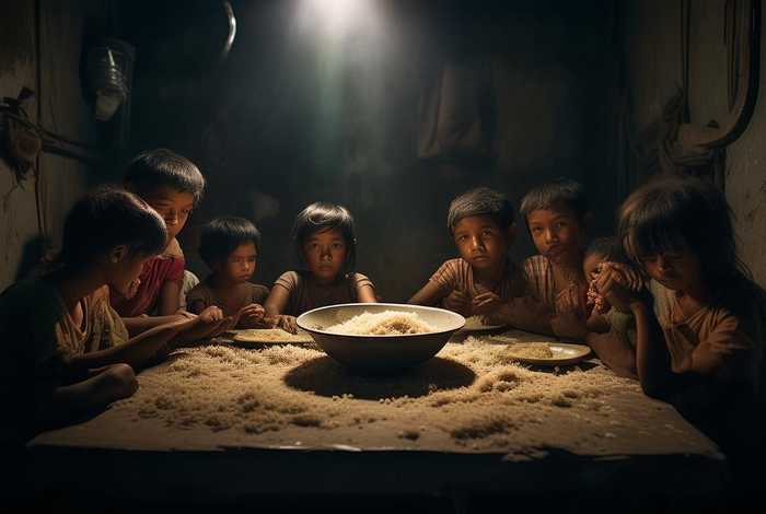 生活条件差 饭吃不饱 - 生活条件差 饭吃不饱的句子
