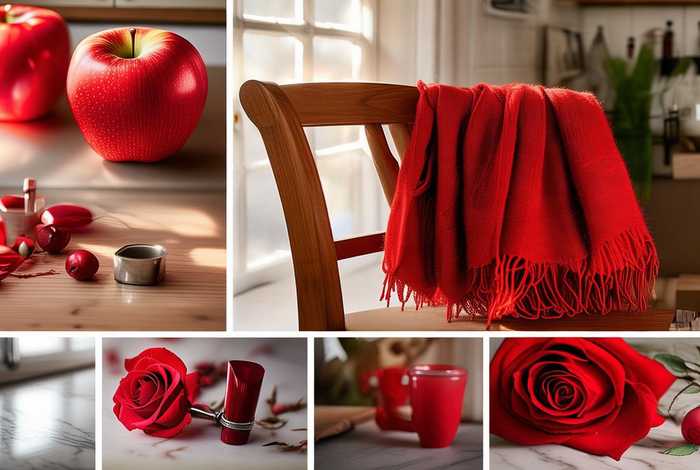 生活中红色东西绘画 - 生活中红色东西绘画图片