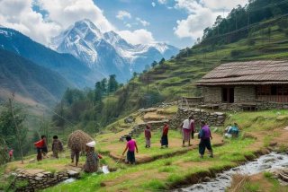 尼泊尔山区的生活 尼泊尔山区生活的主页