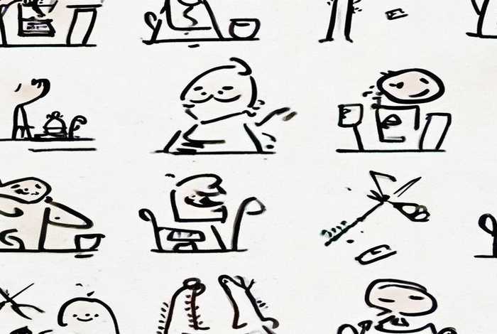 生活字体简笔画、生活字体简笔画图片