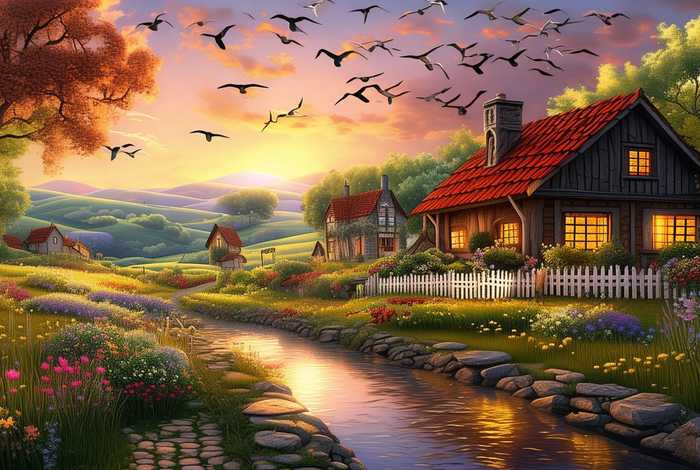 描写乡村美好生活的唯美诗句 描写乡村美好生活的唯美诗句有哪些