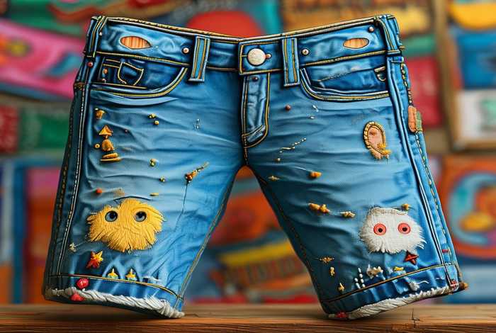 牛仔裤的照片呀、牛仔裤的图片卡通