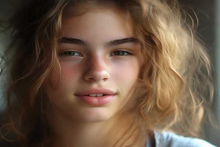 女生素颜照片 高中女生素颜照片