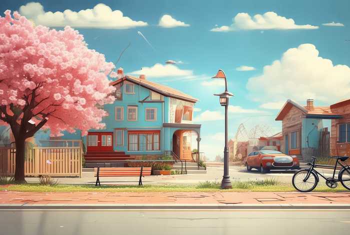 生活标志绘画、生活标志绘画图