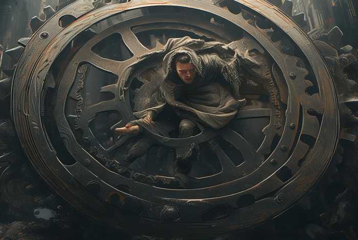 生活的齿轮滚滚向前,停止奔跑注定会被无情碾压，生活的齿轮压得我喘不过气