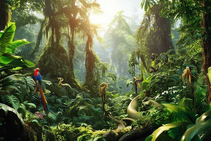 生活在热带雨林的动物和植物、生活在热带雨林的动物和植物都有什么