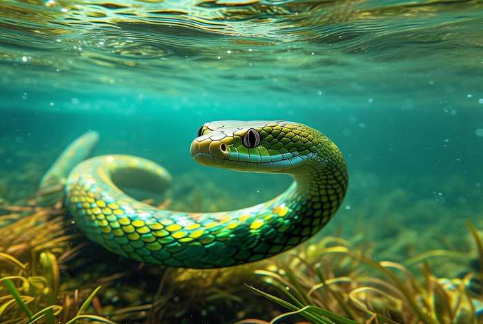 生活在水里的蛇、生活在水里面的蛇