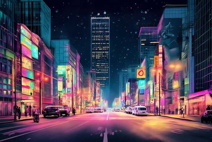 生活夜景动图（生活夜景的图片）