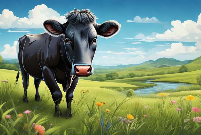 奶牛的日常生活 - 奶牛的日常生活图片