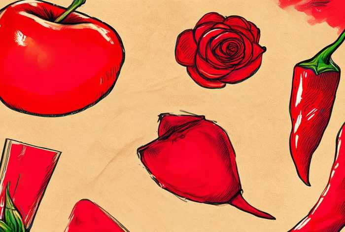 生活中红色的东西图片，生活中红色的东西图片简笔画