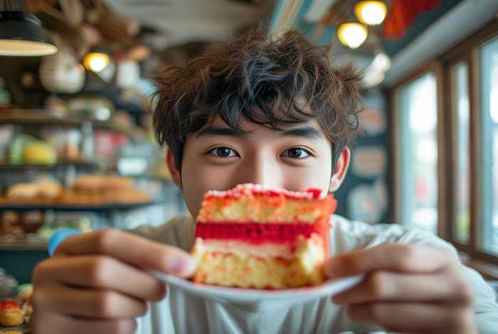 生活甜品店小抓拍怎么拍男生、甜品店怎么拍照