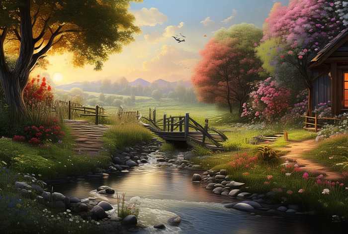 生活如画的句子（生活如诗如画的句子）