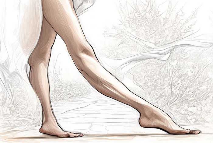 美女腿的简笔画，美女腿的简笔画图片