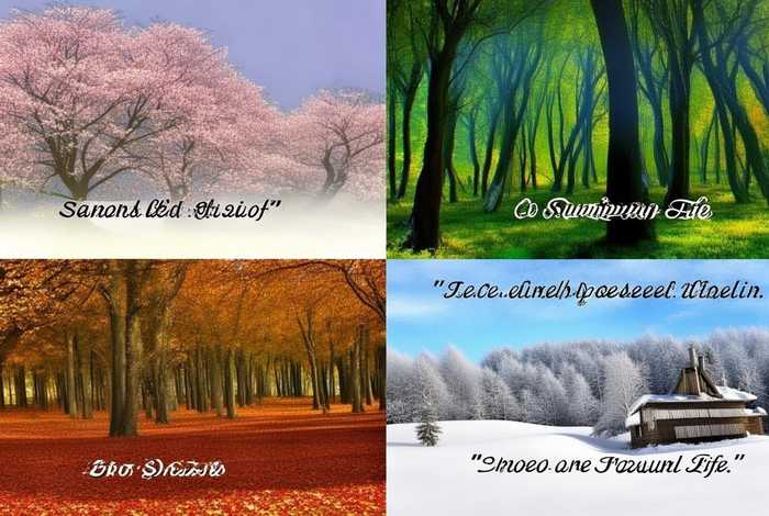 生活有四季英语谚语；生活有四季英语谚语怎么说