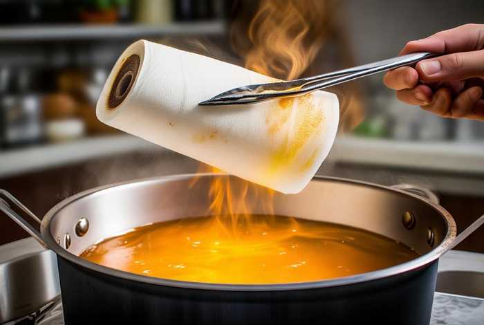 生活抽纸掉进热油里边立马拿出来了油还可以吃吗；纸掉进食用油里了还能吃吗