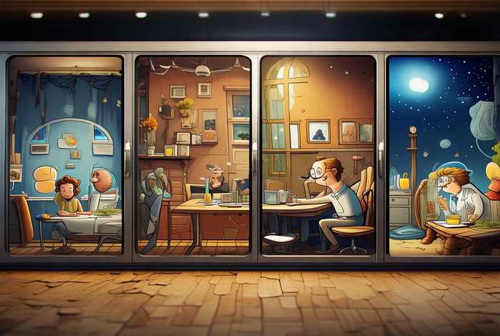 生活变四格漫画 生活变四格漫画图片