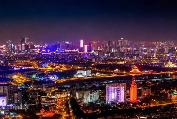 山西城市夜景 - 山西城市夜景图片