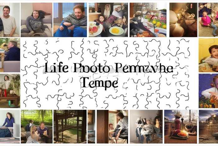 生活照拼图word模板、生活照片模板