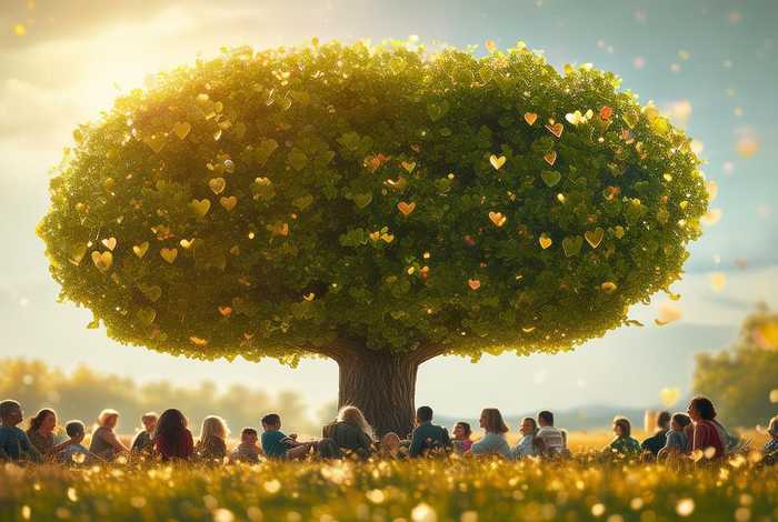 梦见过幸福，梦见幸福树长的茂盛