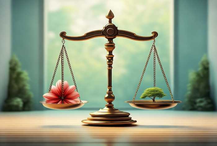 生活的天平两端，生活的天平不曾倾向任何一方